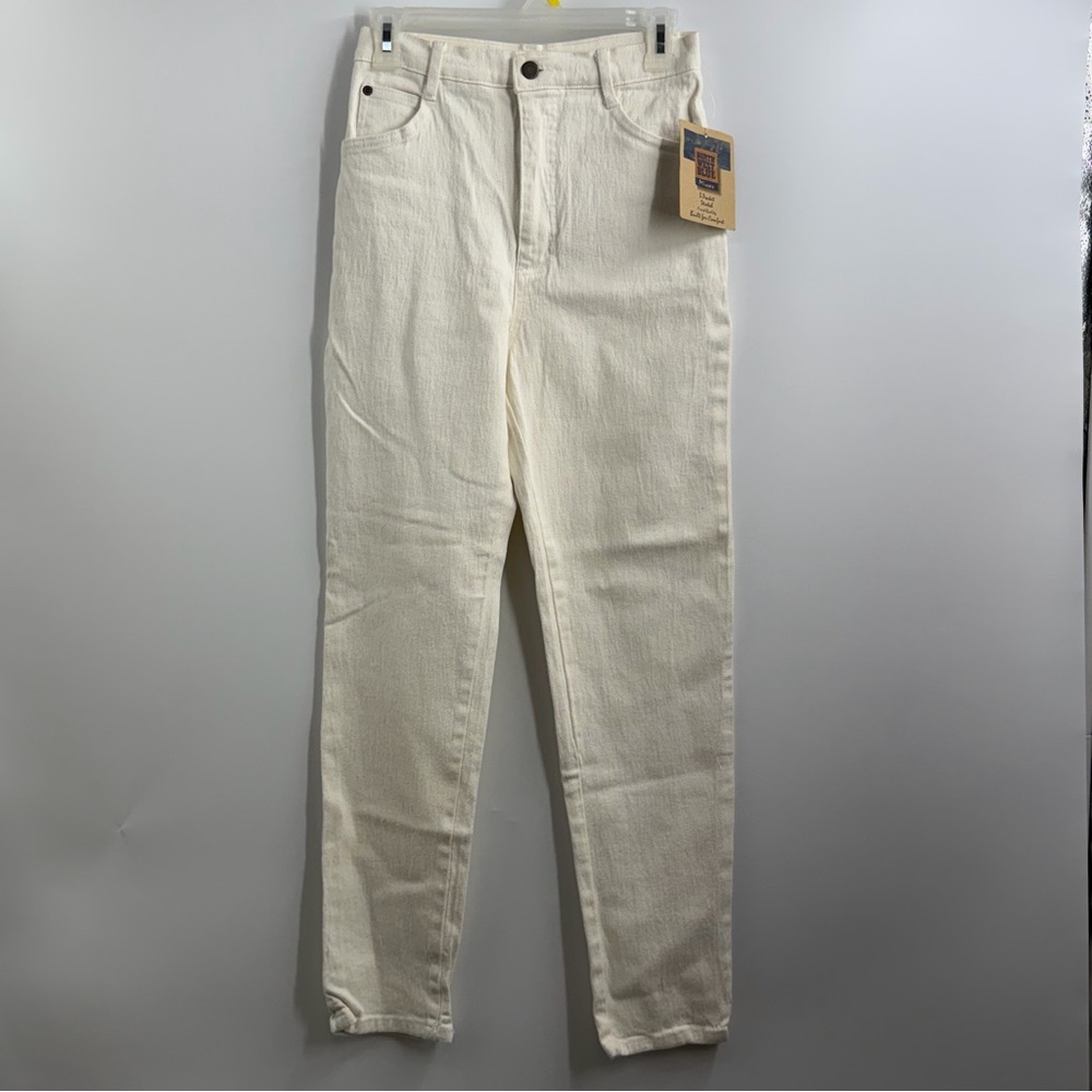 Vintage North West Blue Mom Jeans 8 Cream High Rise USA Deadstock NWT
